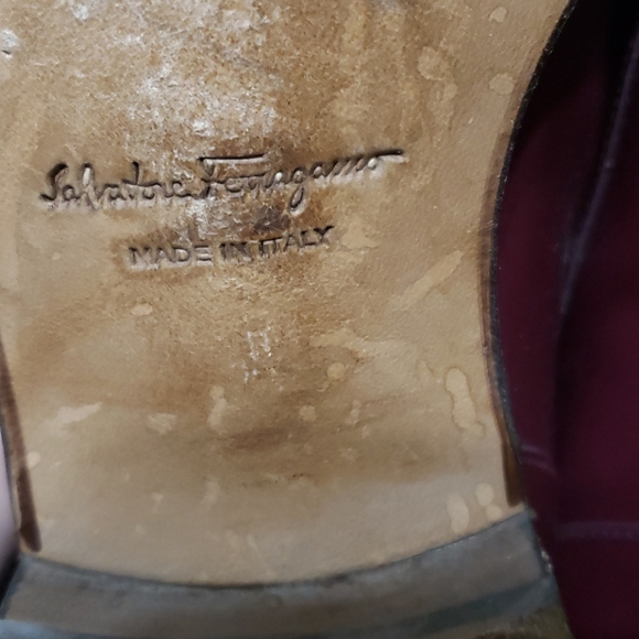Salvatore Ferragamo Red Wine Loafers - Picture 7 of 7